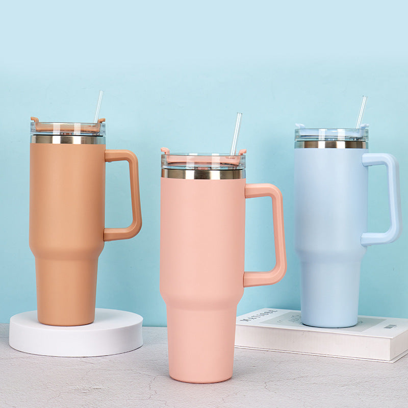 WANDERMUG™ Tumbler With Handle and Straw