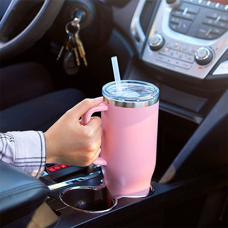 WANDERMUG™ Tumbler With Handle and Straw