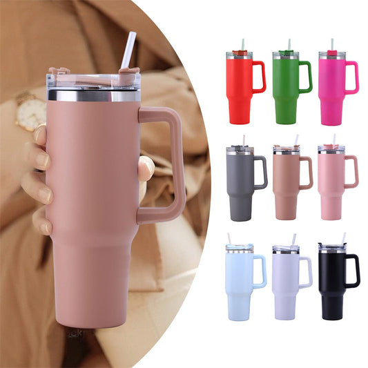 WANDERMUG™ Tumbler With Handle and Straw