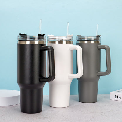 WANDERMUG™ Tumbler With Handle and Straw